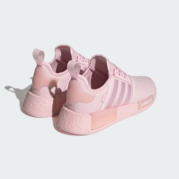 Adidas NMD R1 Low Top Mens Athletic Running Shoes Pink HQ8862 NEW Multi Sz - Picture 7 of 9